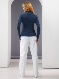 Turtleneck Sweater Casual Fitted Long Sleeve High Quality