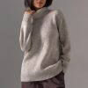 Oversized Turtleneck Sweater Warm Mohair Wool Baggy Long