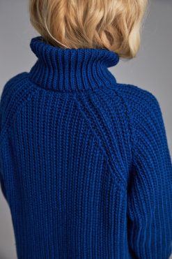 Chunky Knit Wool Sweater Casual Turtleneck Mohair Loose
