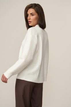 Soft Relaxed Fit Wool Sweater Merino Mohair Knit