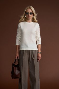 Wool Mohair Sweater Relaxed Fit Knit Jumper Soft