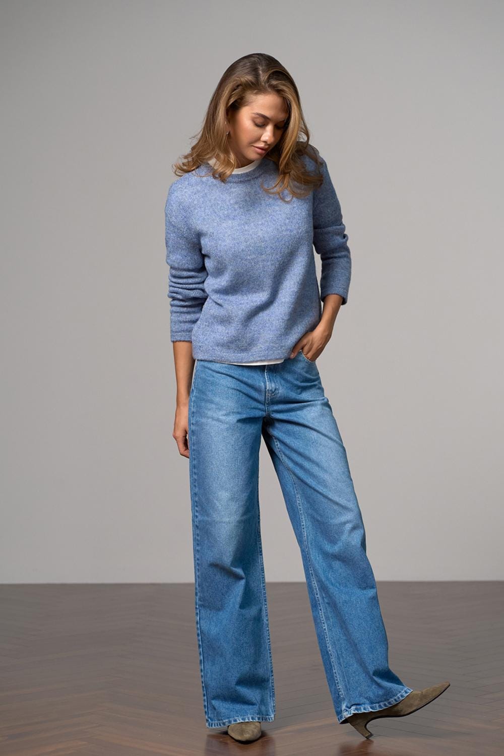 Wool Mohair Sweater Relaxed Fit Knit Jumper Soft Wool Mohair Sweater Relaxed Fit Knit Jumper Soft