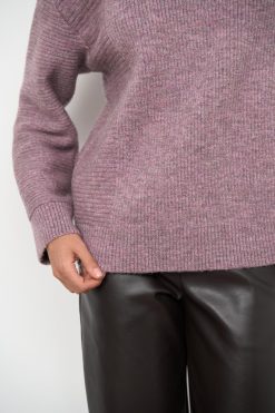 Soft Relaxed Fit Wool Sweater Merino Mohair Knit