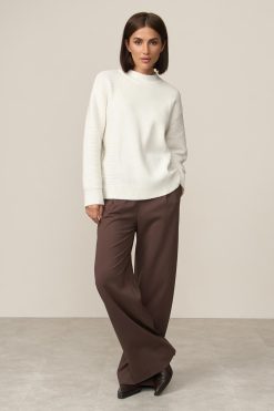 Soft Relaxed Fit Wool Sweater Merino Mohair Knit