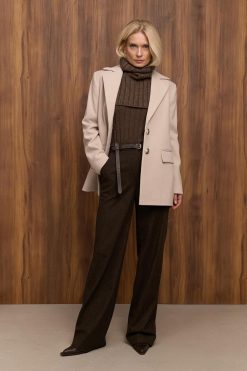 Ribbed Turtleneck Dickey Knit Neck Warmer Women Winter