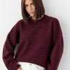 Cashmere Merino Knit Sweater Oversize Wool Pullover Soft