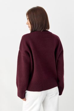 Cashmere Merino Knit Sweater Oversize Wool Pullover Soft