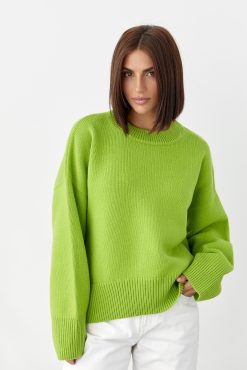 Cashmere Merino Knit Sweater Oversize Wool Pullover Soft