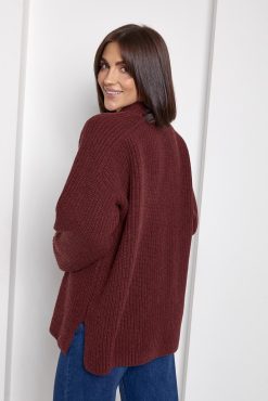 Merino Wool Oversized Sweater Chunky Knit Pullover Winter