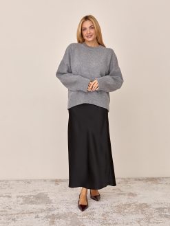 Cashmere Merino Knit Sweater Oversize Wool Pullover Soft
