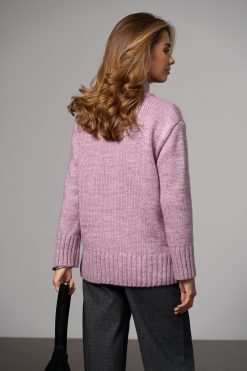 Oversized Turtleneck Wool Sweater Chunky Knit Alpaca Pullover